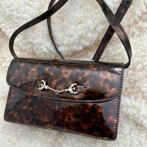 Sam Edelman Brown Patterned Crossbody Bag
